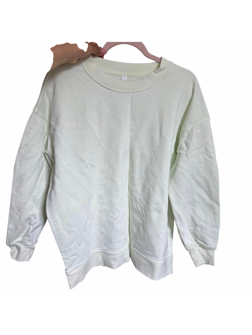 Lululemon Perfectly Oversized Crew Sweater Size 6 Workout Comfortable Neon Green